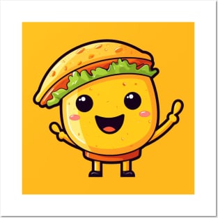 kawaii Taco cehees T-Shirt cute potatofood funny Posters and Art